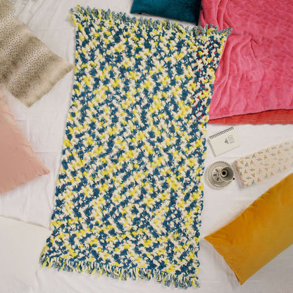 Bernat Crochet Openwork Fringed Blanket Crochet Blanket made in Bernat Blanket Extra yarn