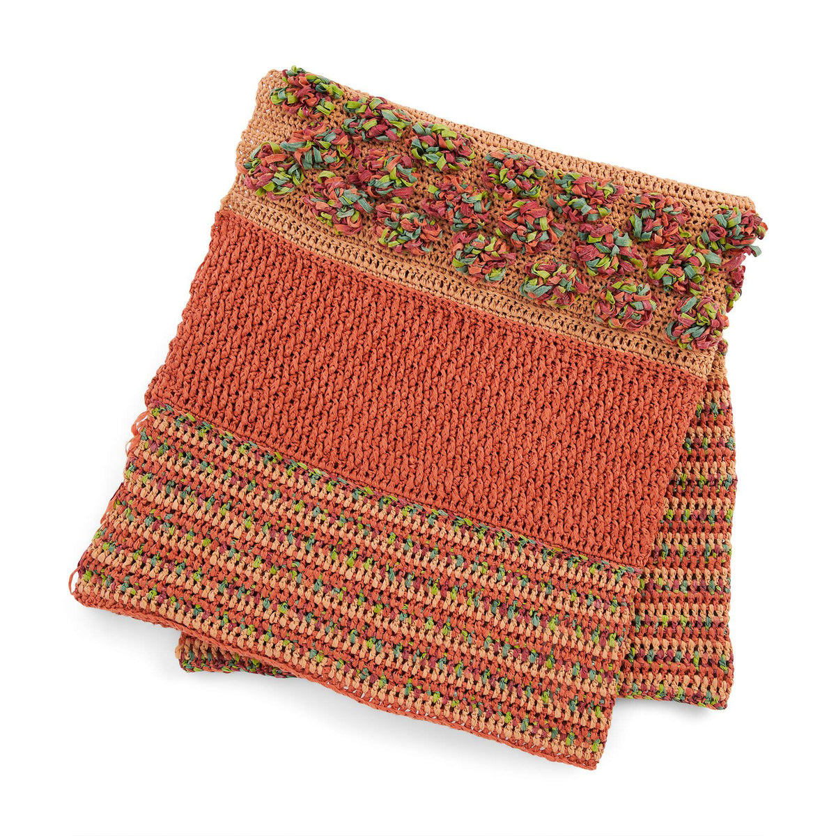 Crochet Blanket made in Bernat Suede-ish yarn