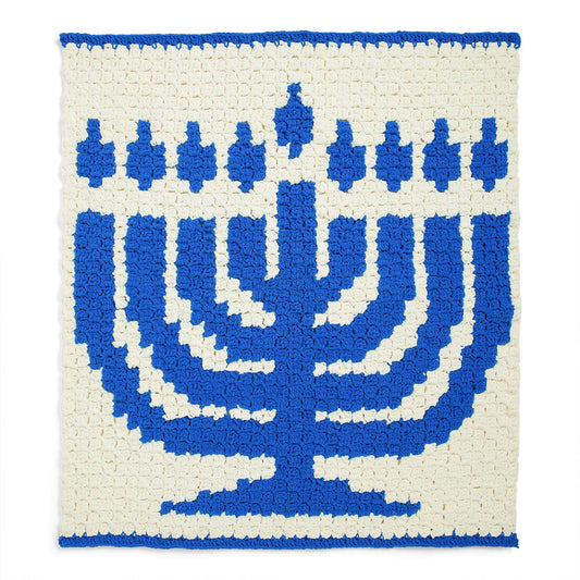 Crochet Blanket made in Bernat Blanket yarn