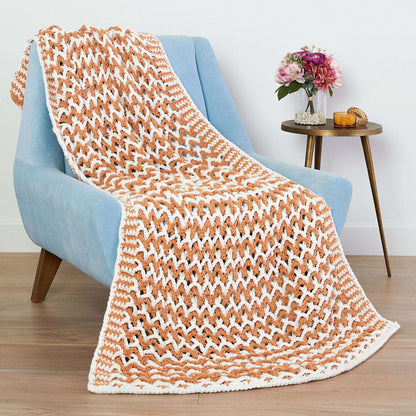 Bernat Lattice Crochet Blanket Crochet Blanket made in Bernat Forever Fleece yarn