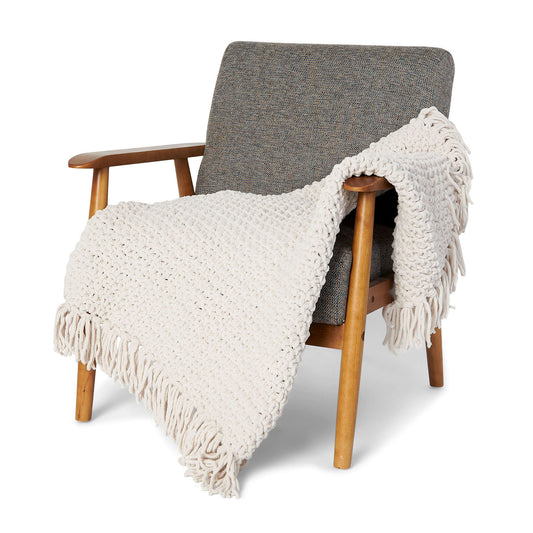 Crochet Blanket made in Bernat Blanket yarn