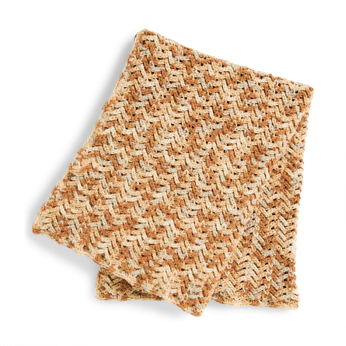 Crochet Blanket made in Bernat Forever Fleece yarn
