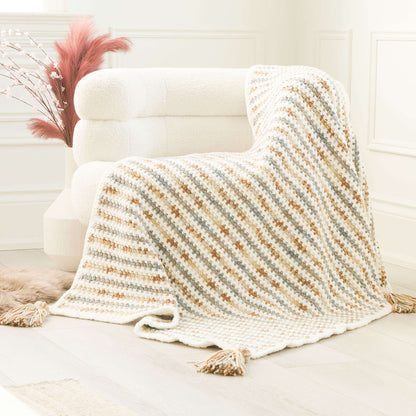 Bernat Simple Stripes Crochet Blanket Version 1