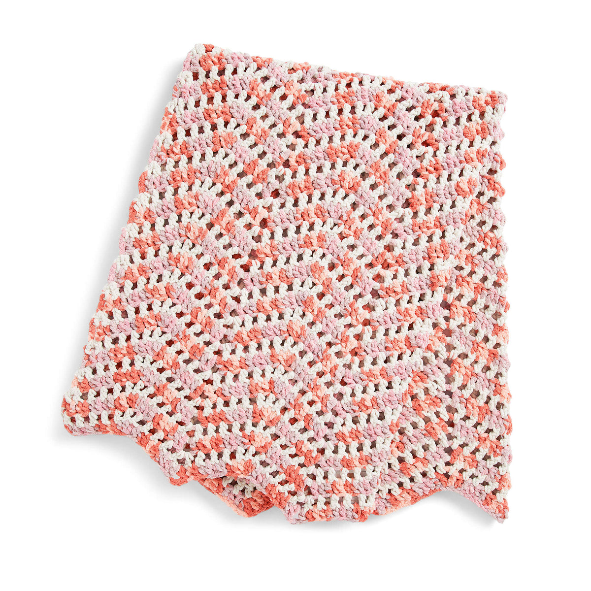 Crochet Blanket made in Bernat Blanket yarn