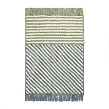 Bernat Geometric Intersection Striped Crochet Blanket Crochet Blanket made in Bernat Blanket yarn