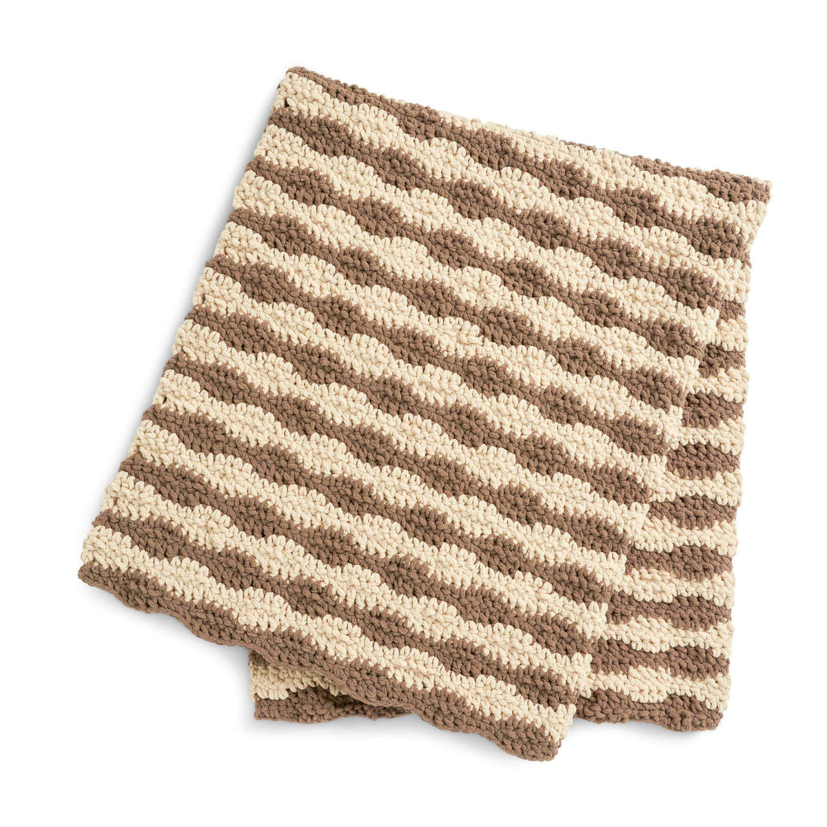 Crochet Blanket made in Bernat Blanket yarn