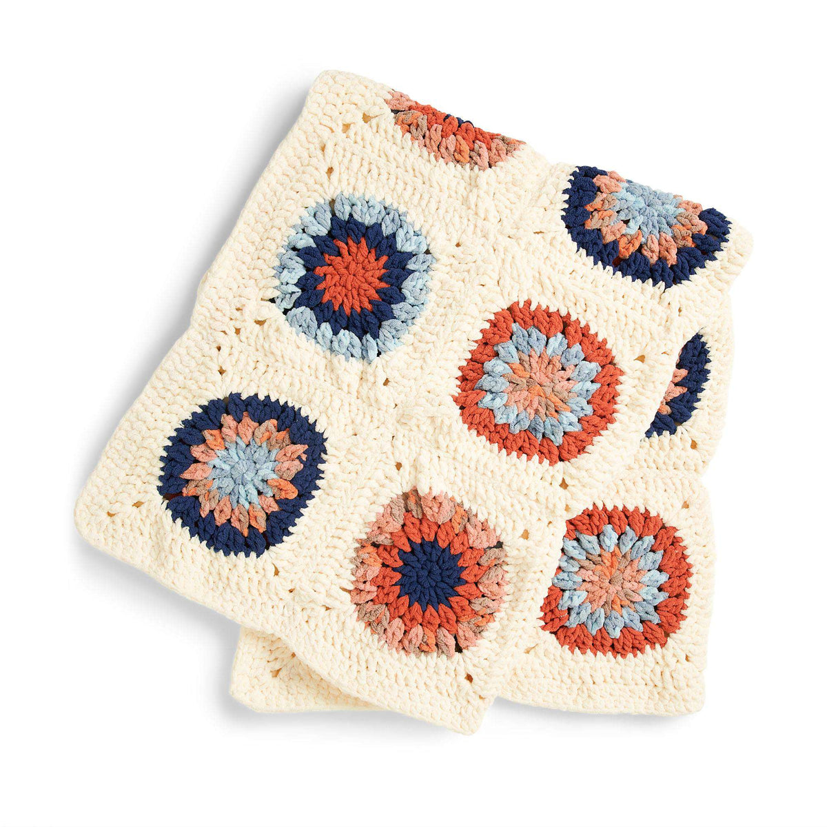 Crochet Blanket made in Bernat Blanket yarn