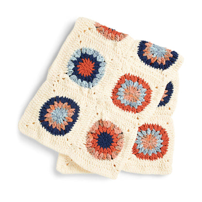 Bernat Bullseye Motif Crochet Blanket Crochet Blanket made in Bernat Blanket yarn