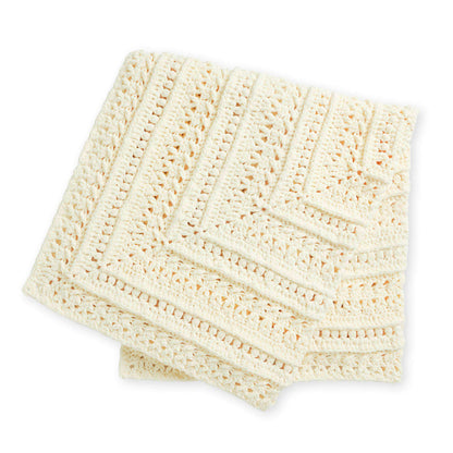 Bernat Study of Snow Crochet Blanket Crochet Blanket made in Bernat Blanket yarn
