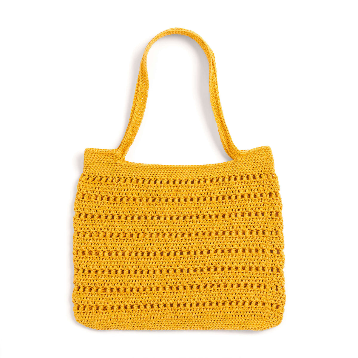 Crochet Tote Bag made in Bernat Softee Cotton yarn