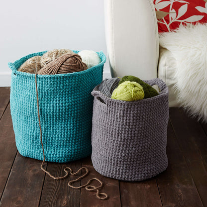 Bernat Crochet Stash Basket Bernat Blanket