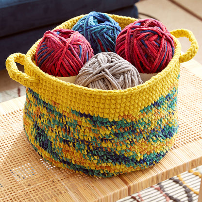 Bernat Dip Edge Crochet Basket Single Size