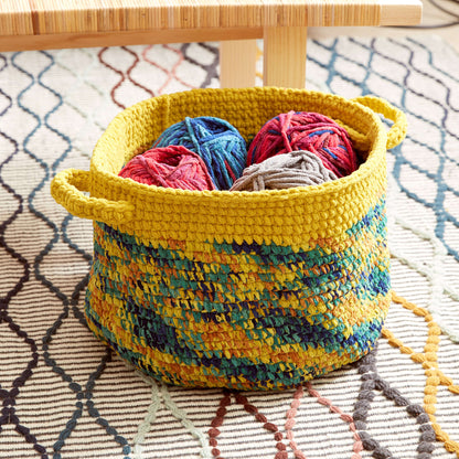 Bernat Dip Edge Crochet Basket Single Size