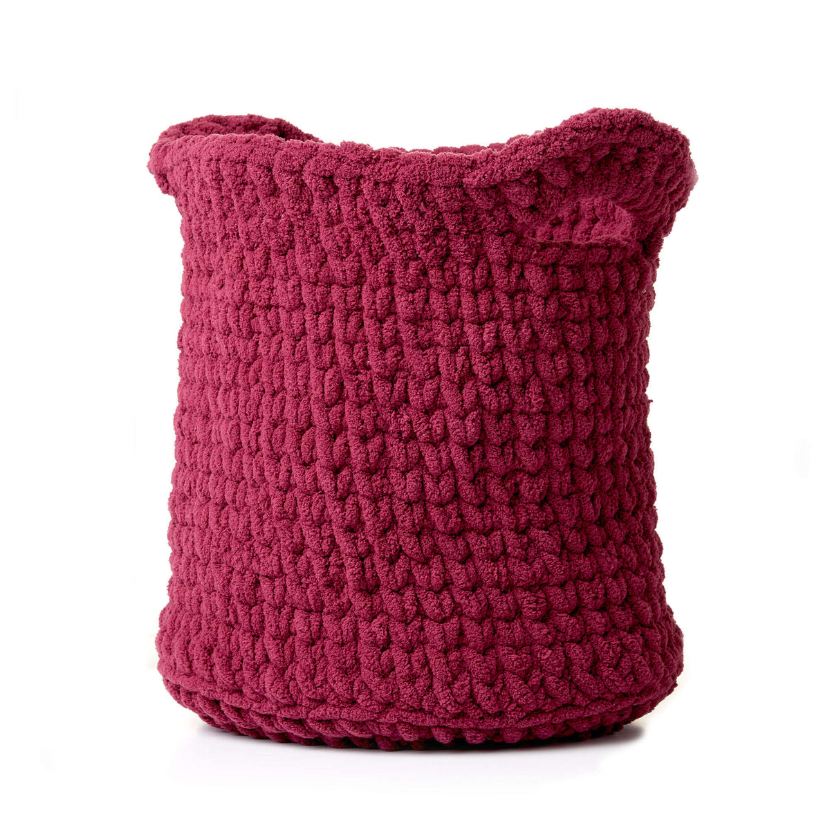 Crochet Basket made in Bernat Blanket Extra yarn