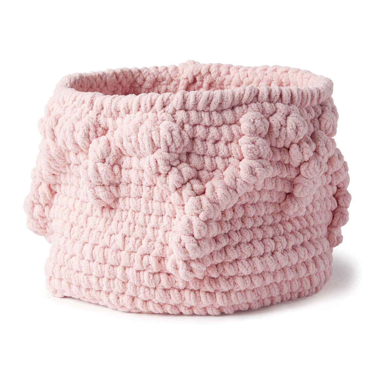 Crochet Basket made in Bernat Blanket yarn