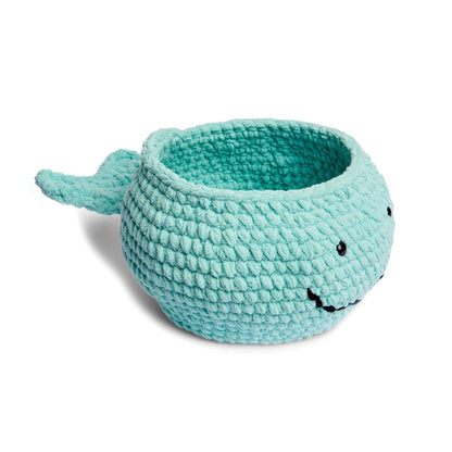 Bernat Crochet Whaley Nice Basket Crochet Basket made in Bernat Baby Blanket yarn