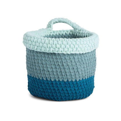 Bernat Crochet One and Done Hanging Basket Purple Plum