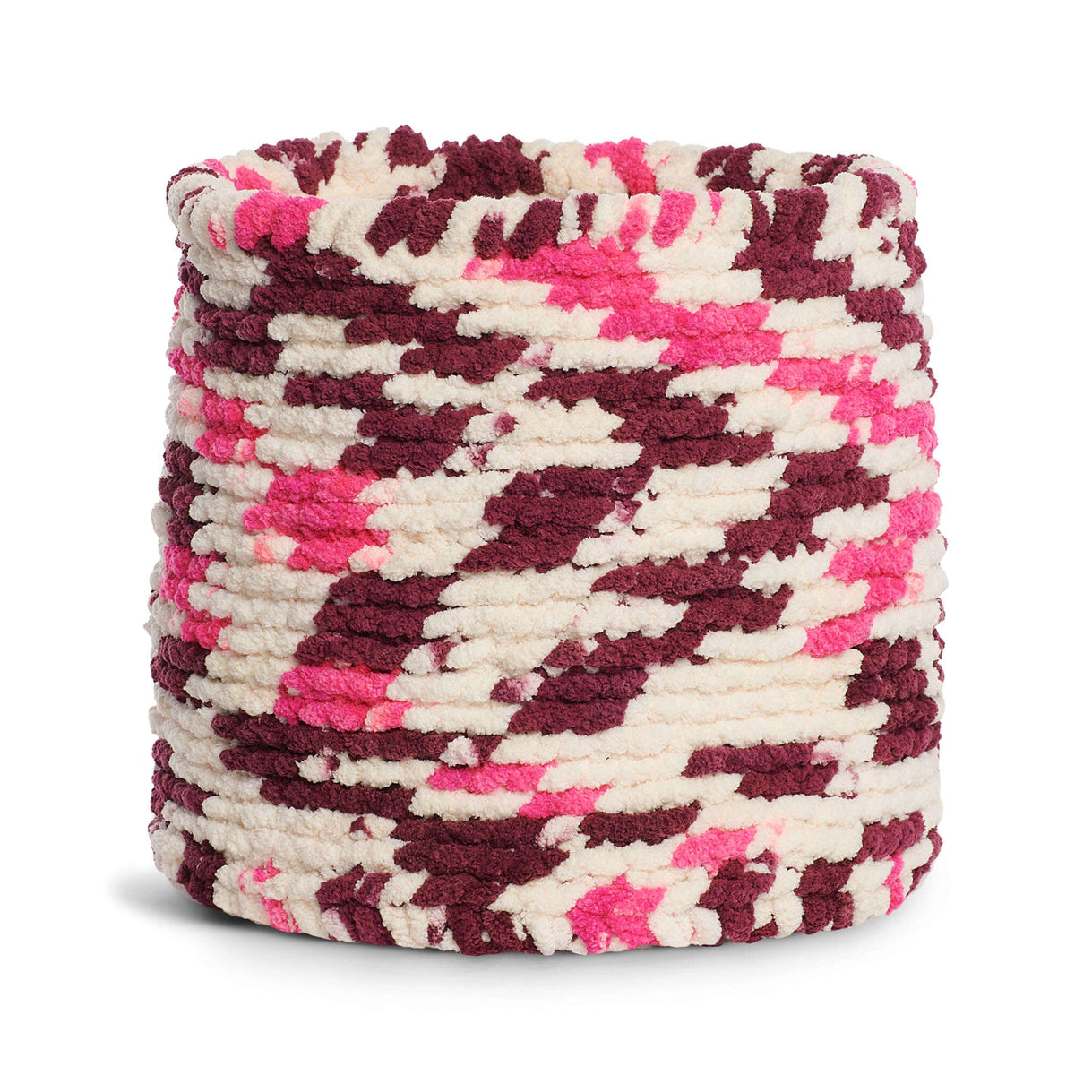 Crochet Basket made in Bernat Blanket Extra yarn