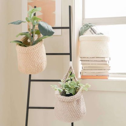 Bernat Crochet Hanging Basket Pale Gray