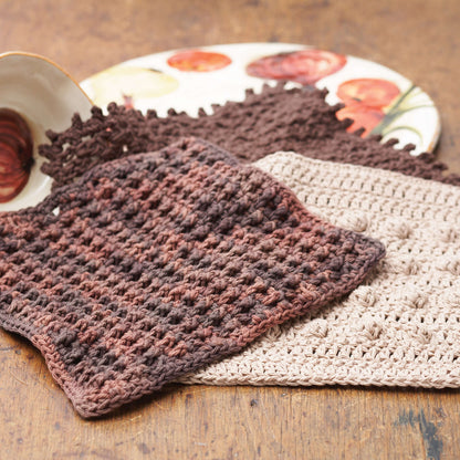 Bernat Crochet Thankful Thursday Dishcloths Subtle Bobble
