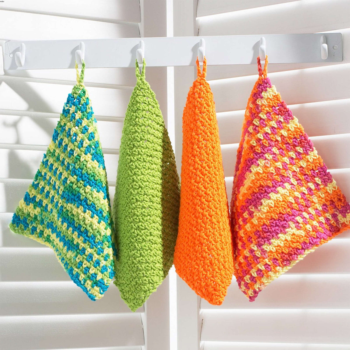 Crochet Dishcloth made in Bernat Handicrafter Cotton yarn