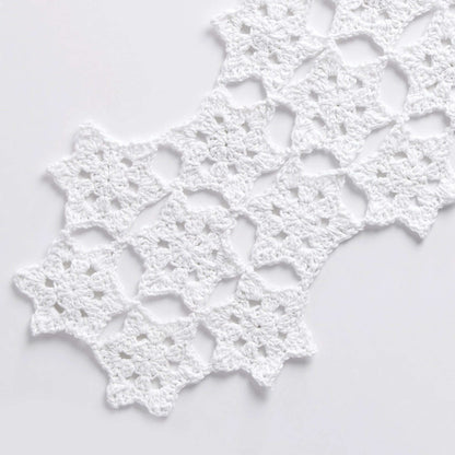 Bernat Starflake Crochet Table Runner Crochet Holiday made in Bernat Handicrafter Cotton yarn