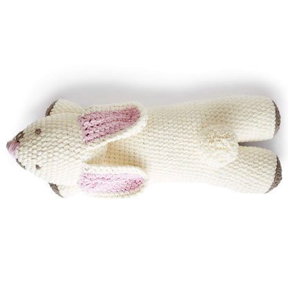 Bernat Crochet Bunny Floor Pillow Crochet Pillow made in Bernat Baby Blanket yarn