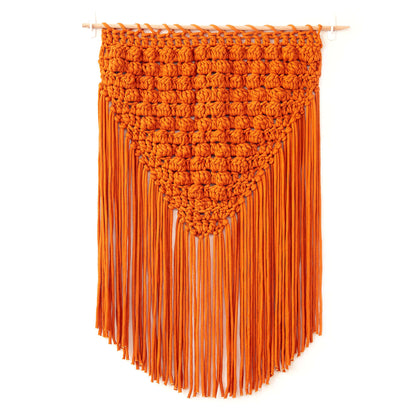 Bernat Popping Fringe Crochet Wall Hanging Crochet Interior Décor made in Bernat Maker Big yarn