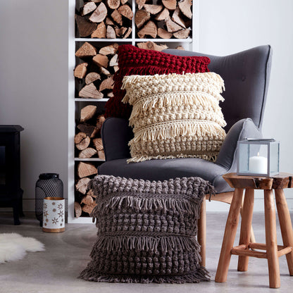 Bernat Tassel and Texture Crochet Pillow Linen