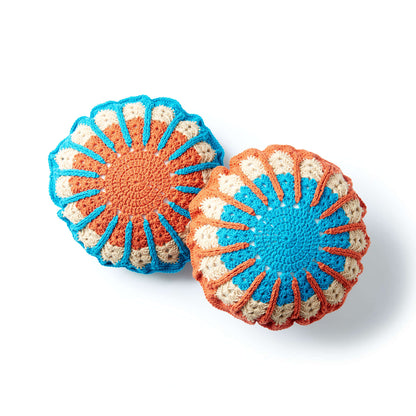 Bernat Full Circle Crochet Pillow Crochet Pillow made in Bernat Super Value yarn