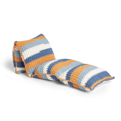 Bernat Crochet Floor Pillow Lounger Crochet Pillow made in Bernat Blanket yarn
