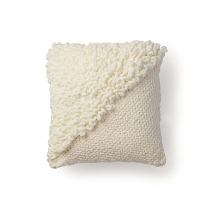 Bernat Alize EZ Loopy Corner Crochet Pillow Dark Gray