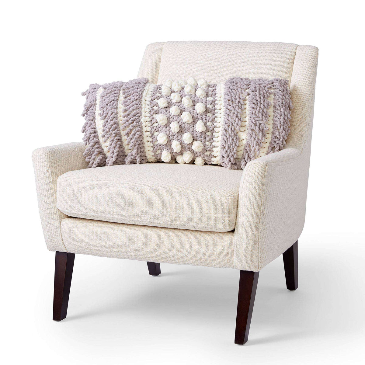 Crochet Pillow made in Bernat Blanket yarn