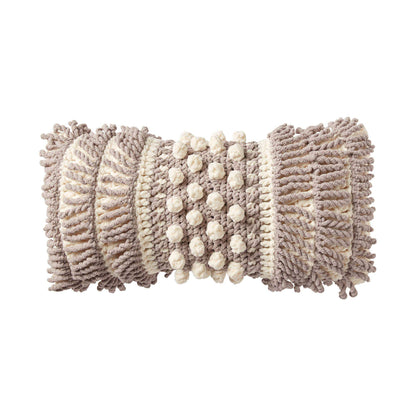 Bernat Fringed Crochet Pillow Crochet Pillow made in Bernat Blanket yarn
