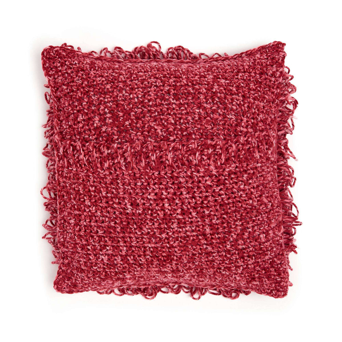 Crochet Pillow made in Bernat Softee Chunky Twist yarn