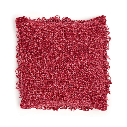 Bernat a Little Bit Loopy Crochet Pillow Crochet Pillow made in Bernat Softee Chunky Twist yarn