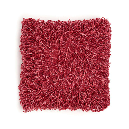 Bernat a Little Bit Loopy Crochet Pillow Crochet Pillow made in Bernat Softee Chunky Twist yarn