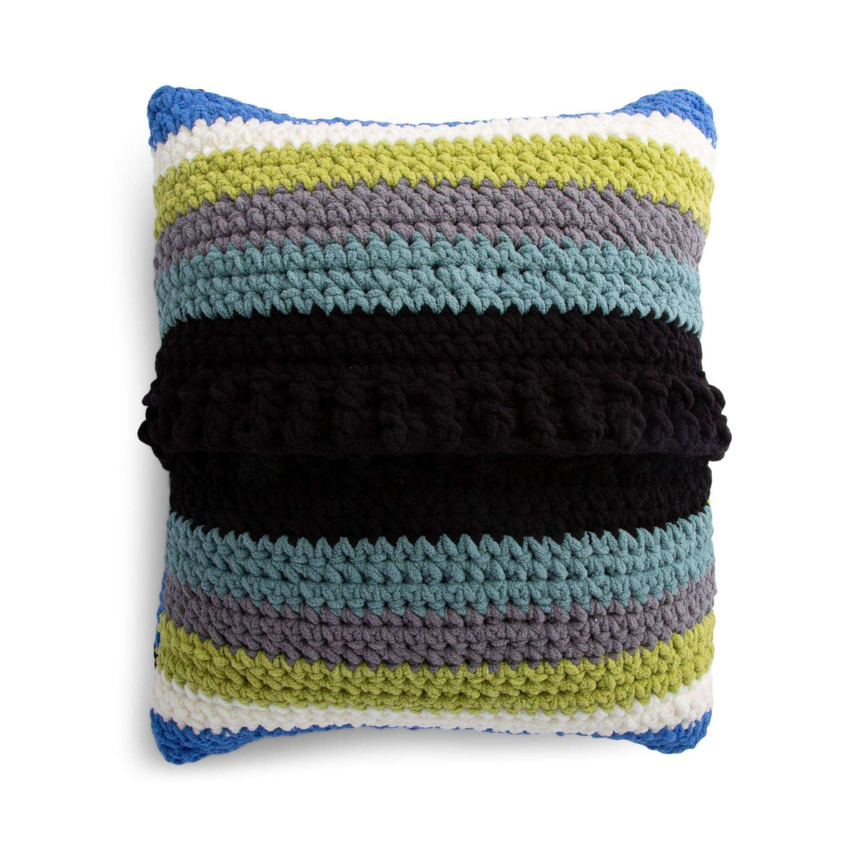 Crochet Pillow made in Bernat Blanket O'Go yarn