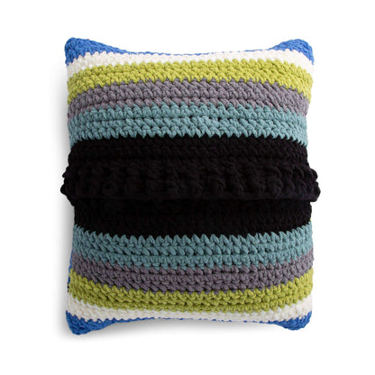 Bernat Blocked Out Crochet Pillow Crochet Pillow made in Bernat Blanket O'Go yarn