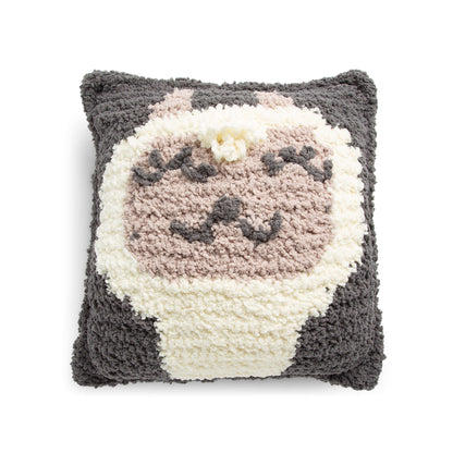 Bernat Crochet Alpaca Pillow Crochet Pillow made in Bernat Sheepy yarn