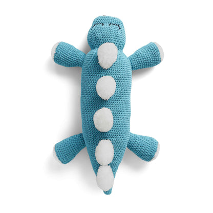 Bernat Snug-O-Saurus Crochet Body Pillow Crochet Pillow made in Bernat Baby Blanket yarn