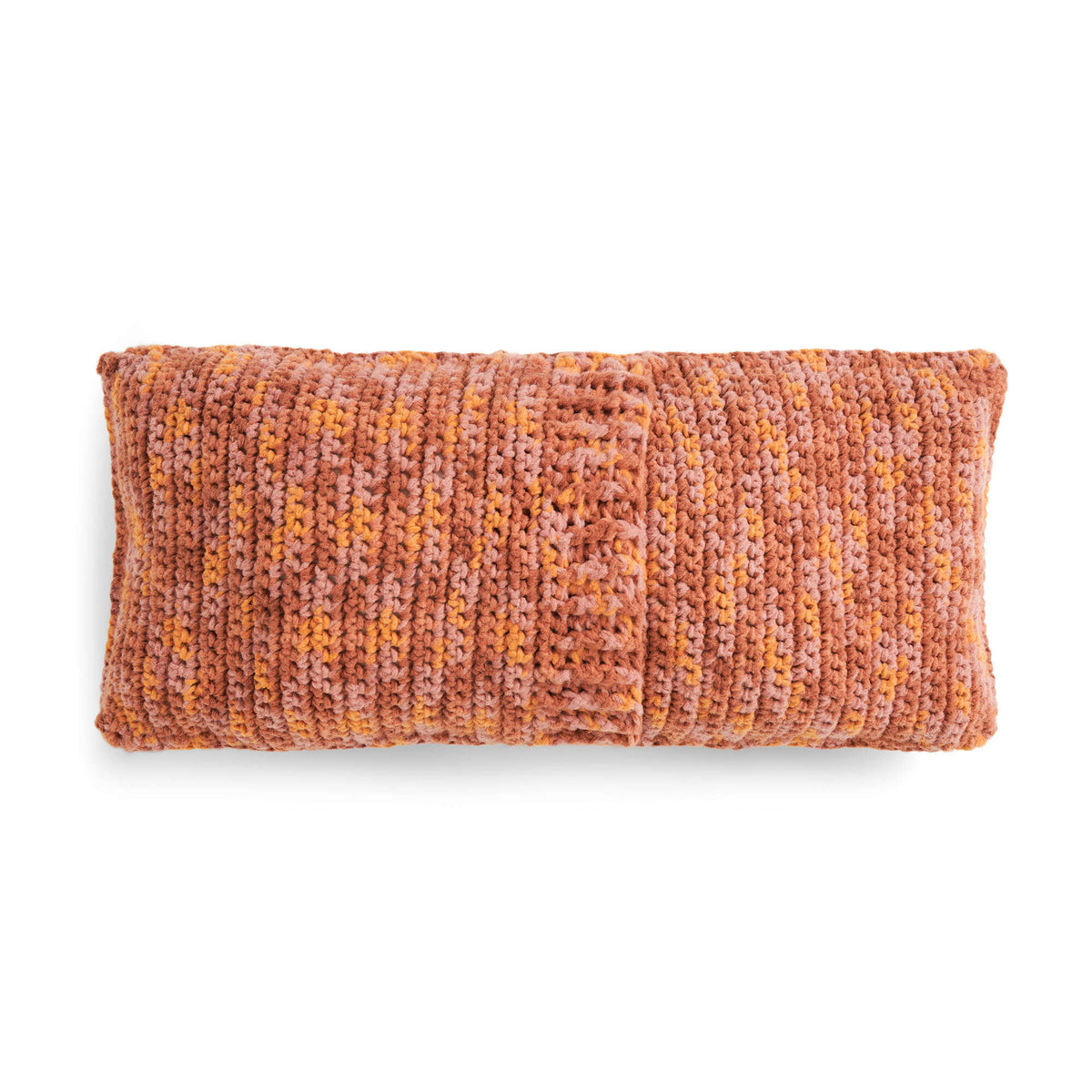 Crochet Pillow made in Bernat Forever Fleece yarn