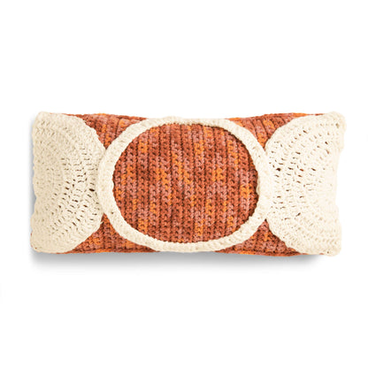 Bernat Circle the Moon Crochet Pillow Crochet Pillow made in Bernat Forever Fleece yarn