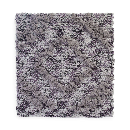 Bernat On the Fringe Diamond Crochet Rug Crochet Rug made in Bernat Sheepy yarn