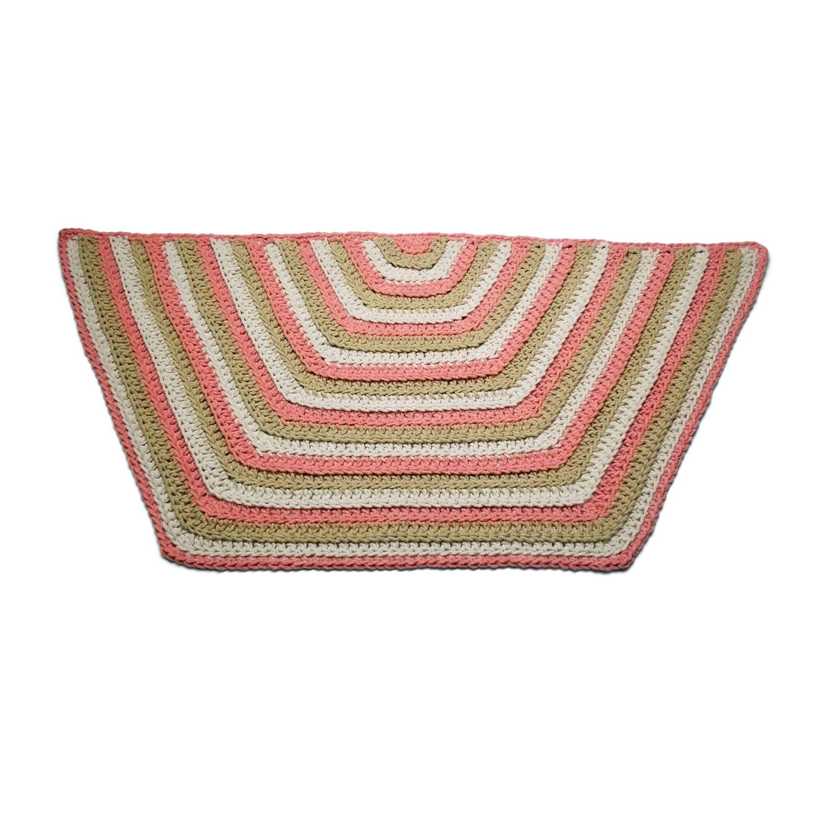Crochet Rug made in Bernat Forever Fleece yarn