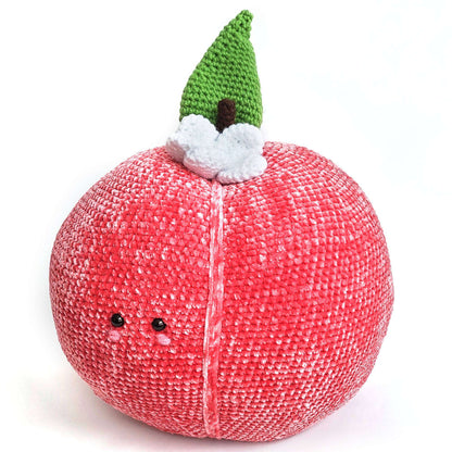 Bernat Peachy Plum Pillow Crochet Amigurumi Terracotta Rose