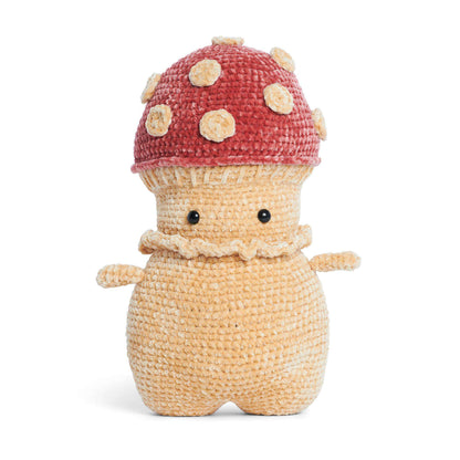 Bernat Florence the Fungi Crochet Toy Crochet Toy made in Bernat Velvet yarn