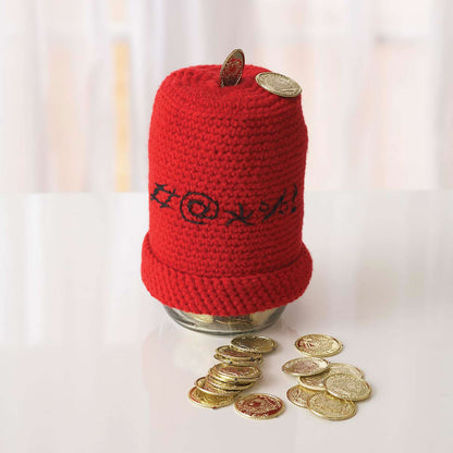 Bernat Crochet Quit Smoking/Swearing Jar Cozies Quit Smoking
