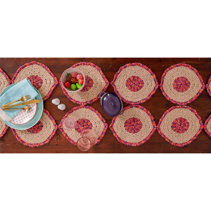 Bernat Round & Round Crochet Table Runner Crochet Table Runner made in Bernat Suede-ish yarn