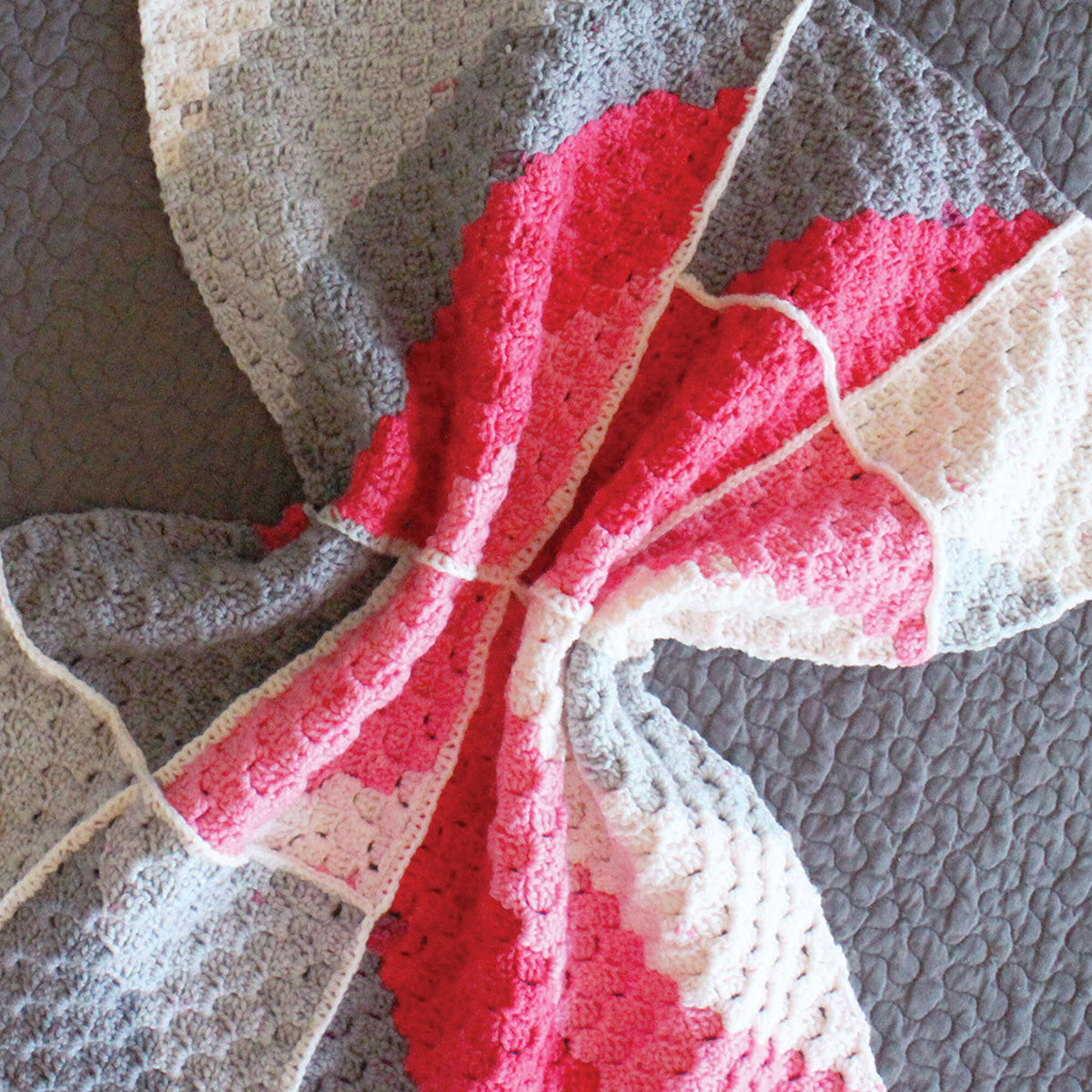 Crochet Blanket made in Bernat Pop! yarn